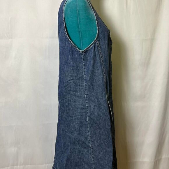 90's Vintage French Dressing Jeanswear Paris Women's Denim Dress - Picture 4 of 8